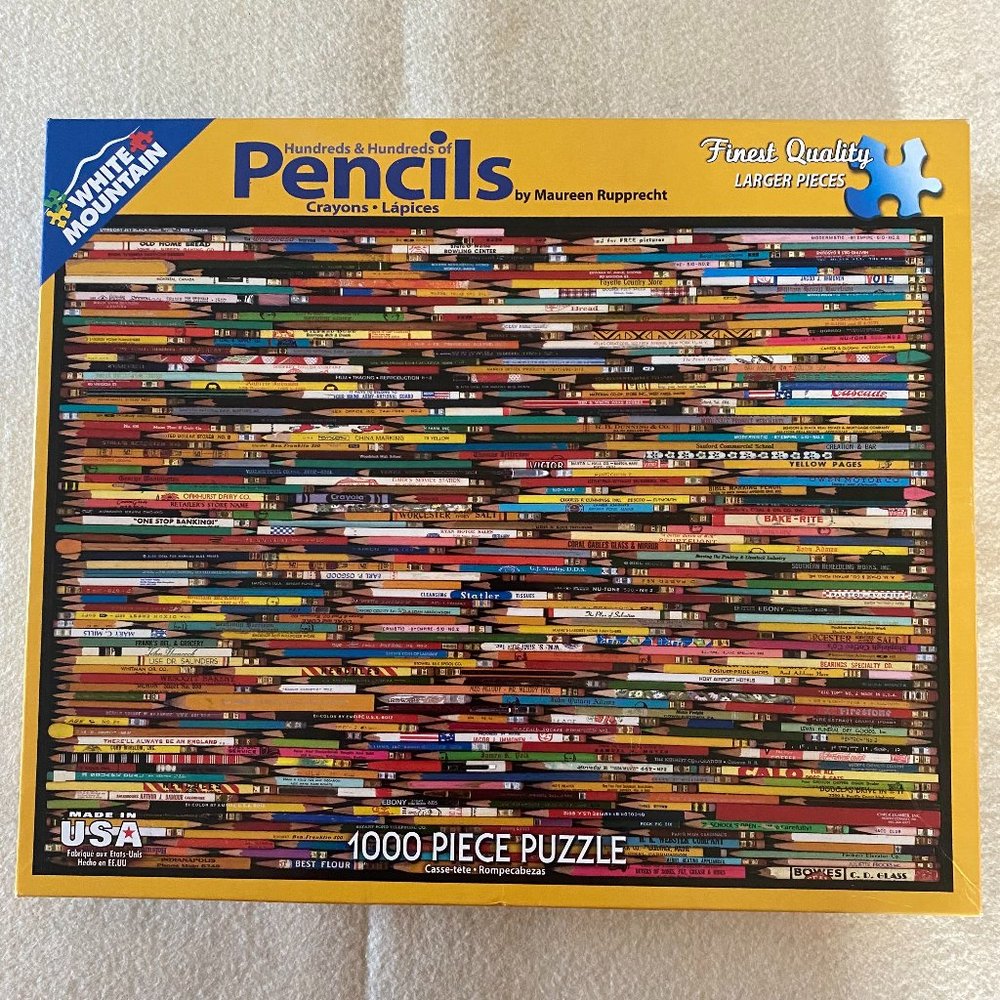 1000 pc Pencil Puzzle from White Mountain Puzzles